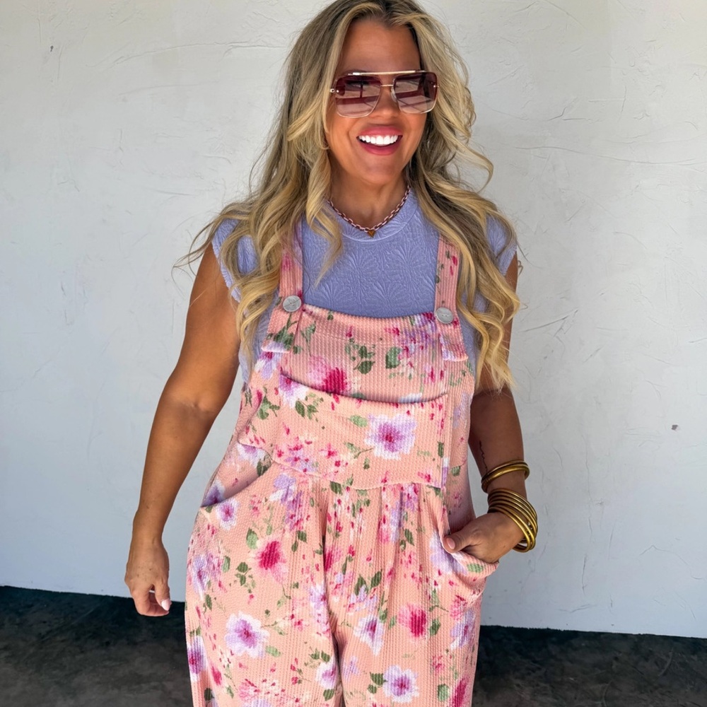 BS1–Vibrant Floral Overalls